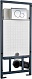 WeltWasser Унитаз подвесной Baarbach 004 GL-WT в комплекте с инсталляцией Marberg 507 с клавишей смыва хром матовый – фотография-16